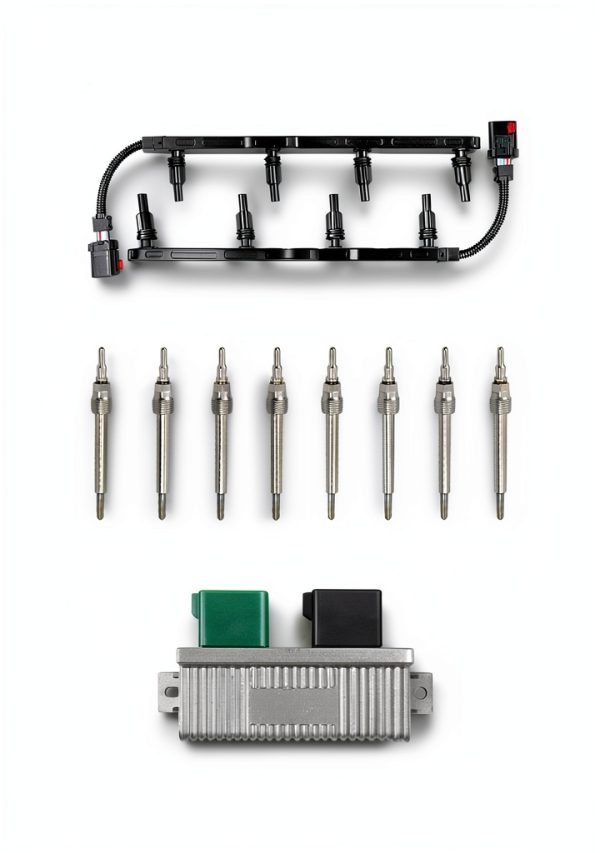 Glow Plug Kit HZparts High Temp Metal for Ford-5