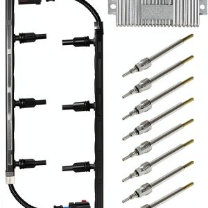 Glow Plug Kit HZparts High Temp Metal for Ford-0