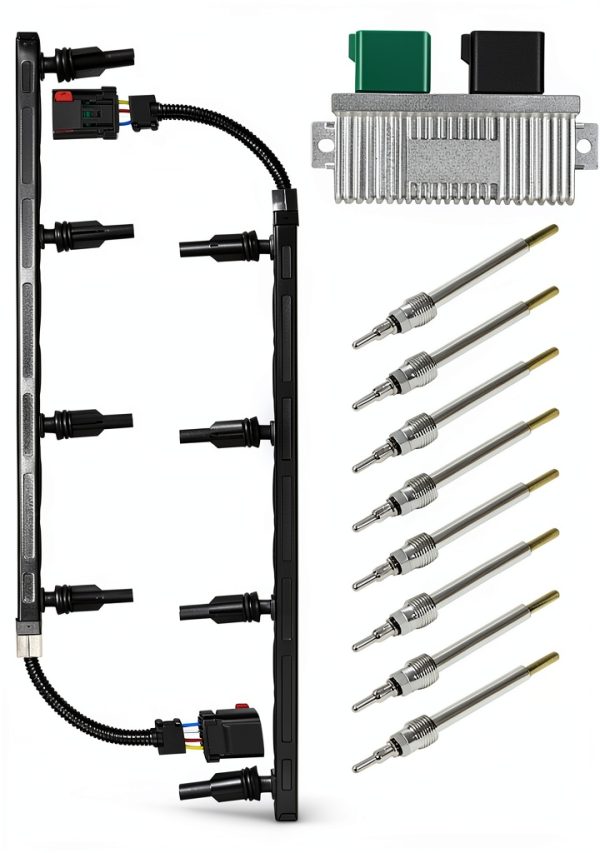 Glow Plug Kit HZparts High Temp Metal for Ford-0