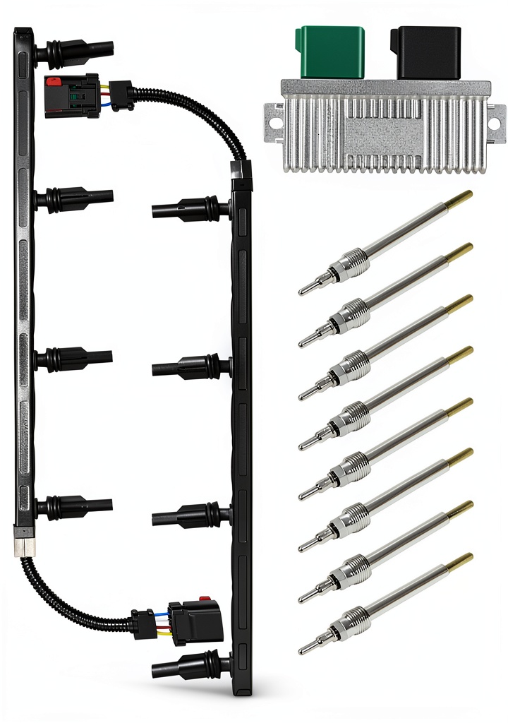 Installing HZparts glow plug kit on a Ford diesel engine