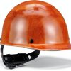 MSA Hard Hat Fas Trac III Ratchet Suspension Large Natural Tan-0