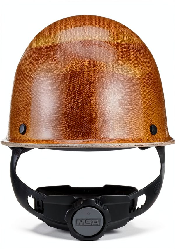 MSA Hard Hat Fas Trac III Ratchet Suspension Large Natural Tan-4