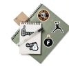 WANVAE Waterproof Vinyl Sticker Sheet for Hard Hats 100 Black-2