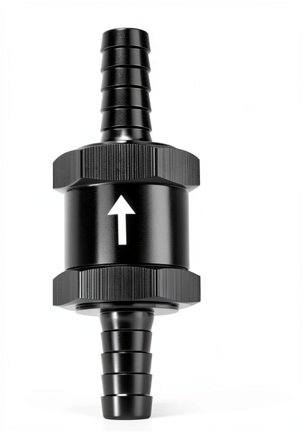 QKYS Fuel Check Valve 6mm/10mm/12mm Aluminum Alloy One‑Way Flow Valve-1
