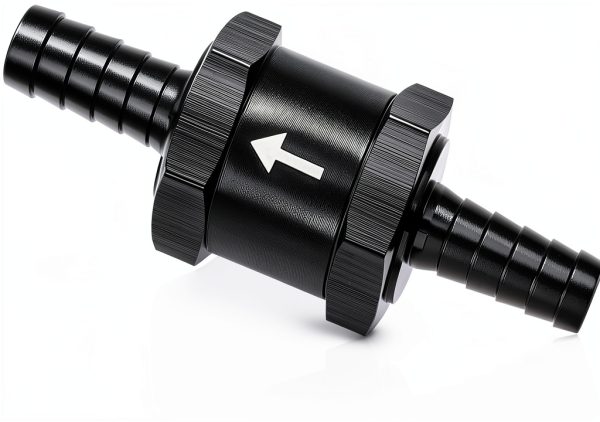 QKYS Fuel Check Valve 6mm 10mm 12mm Aluminum Alloy One‑Way Flow Guard-0