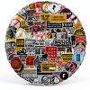 WANVAE Waterproof Vinyl Sticker Sheet for Hard Hats 100 Black-0