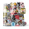 WANVAE Waterproof Vinyl Sticker Sheet for Hard Hats 100 Black-5