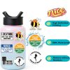 WANVAE Waterproof Vinyl Sticker Sheet for Hard Hats 100 Black-4