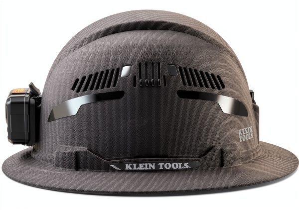 Hard Hat Klein Tools 60347 Vented Full Brim KARBN Rechargeable Lamp-10