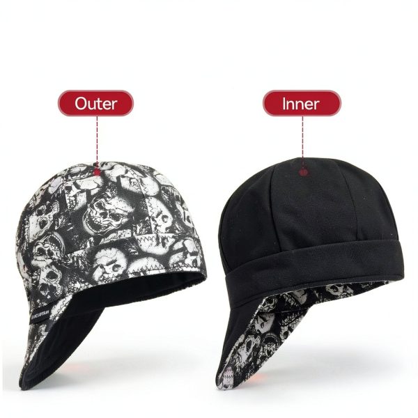 Welding Cap ARCCAPTAIN Reversible 8-Panel 10oz Cotton 7 1/4 Skull-5