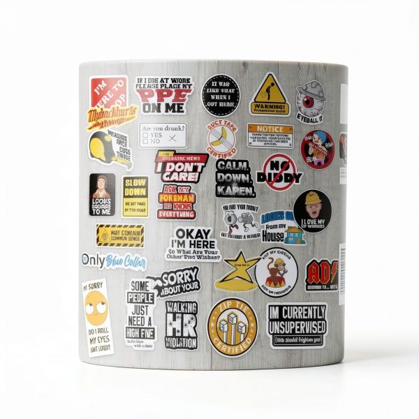 225 PCS Funny Hard Hat Stickers for Men (Dirty) Adult Humor Waterproof Vinyl Welding Helmet, Tool Box, Electrician, Mechanic Construction - Sarcastic Gifts for Men No Repeat-2