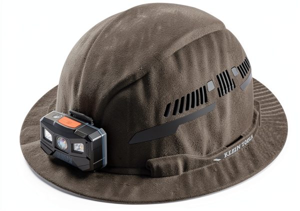 Hard Hat Klein Tools 60347 Vented Full Brim KARBN Rechargeable Lamp-0