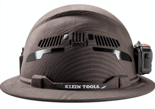 Hard Hat Klein Tools 60347 Vented Full Brim KARBN Rechargeable Lamp-11